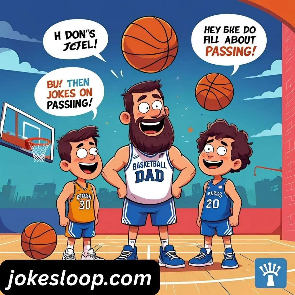 Basketball Dad Jokes About Passing