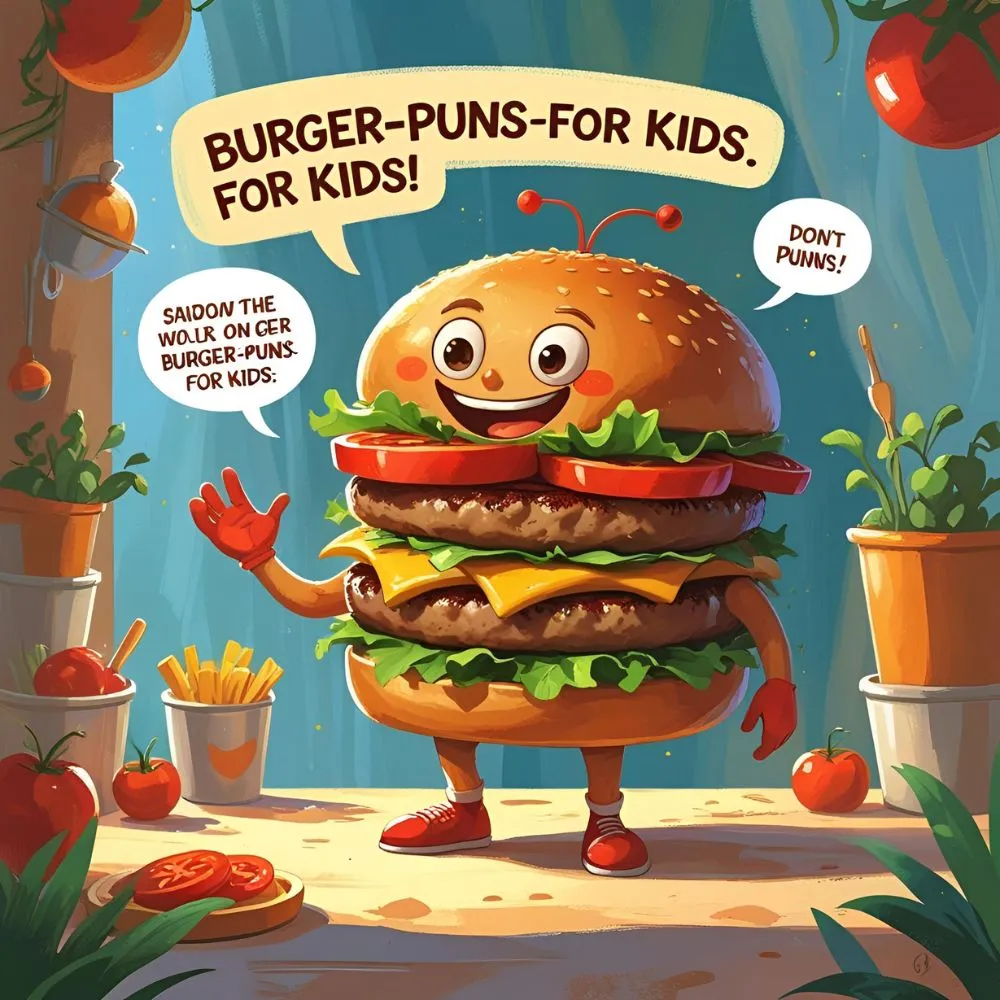 “burger puns for kids”