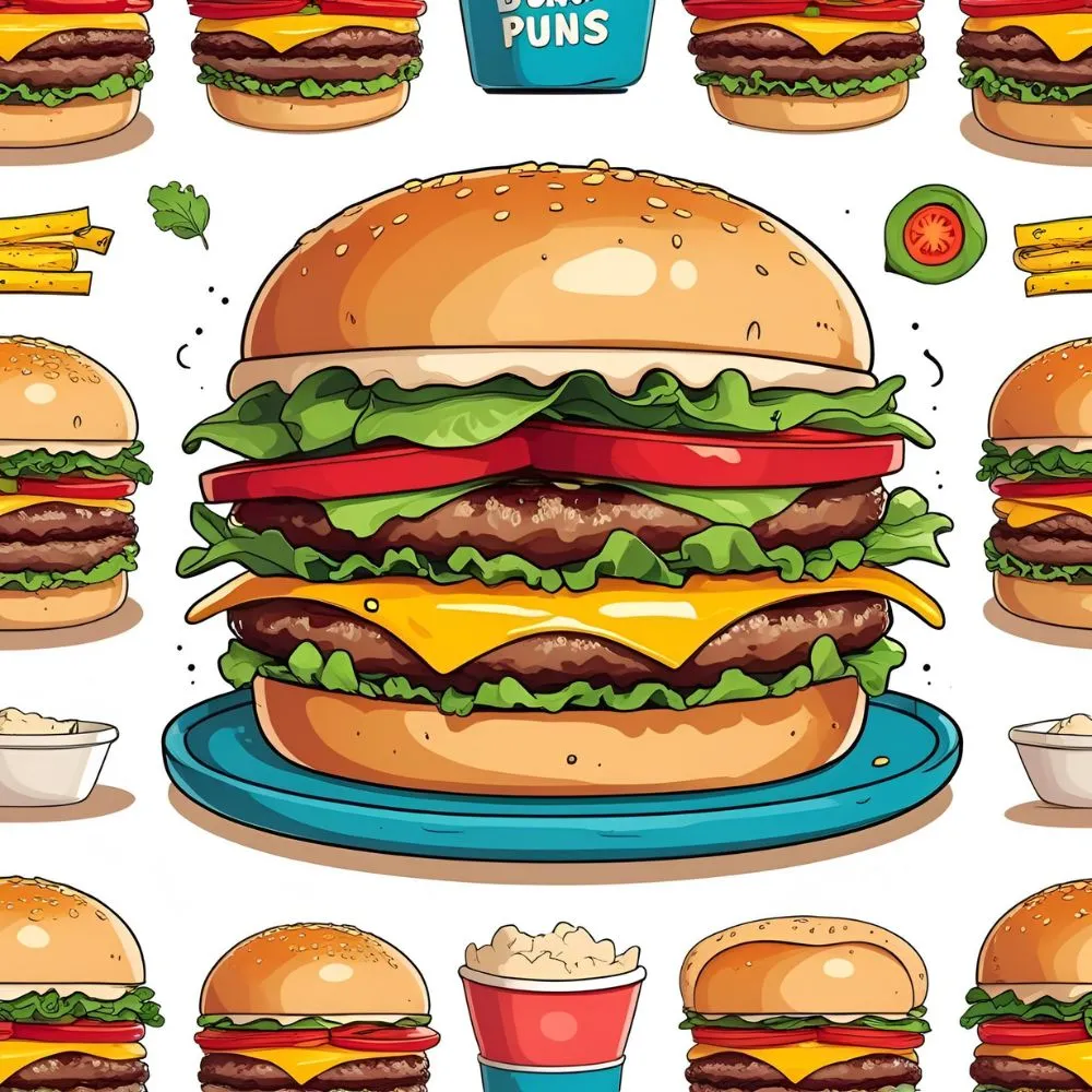 “burger puns for marketing”