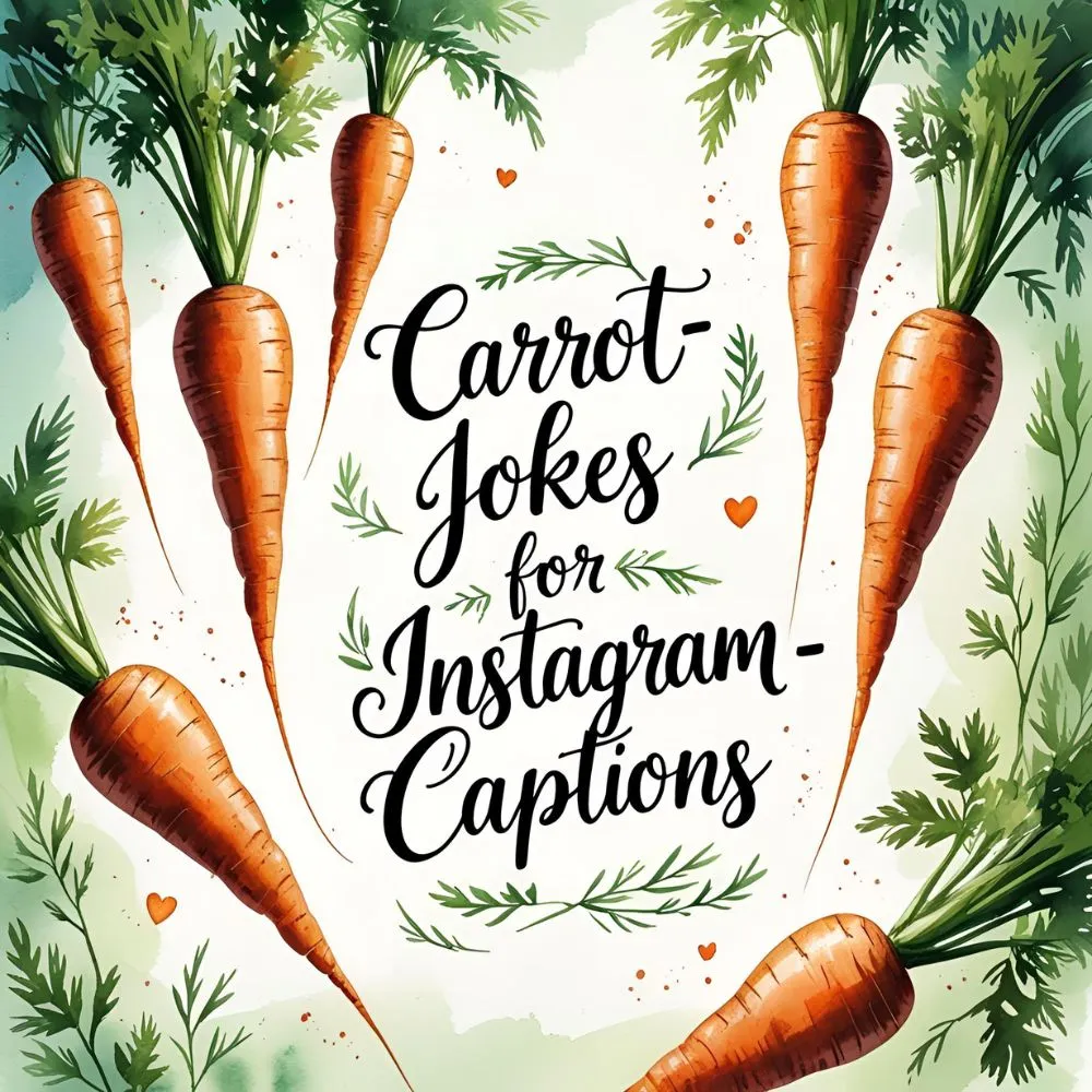 Carrot Jokes for Instagram Captions