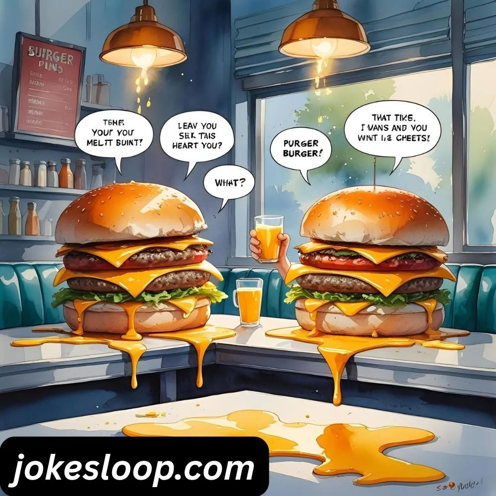 Cheesy Burger Puns That Melt Hearts