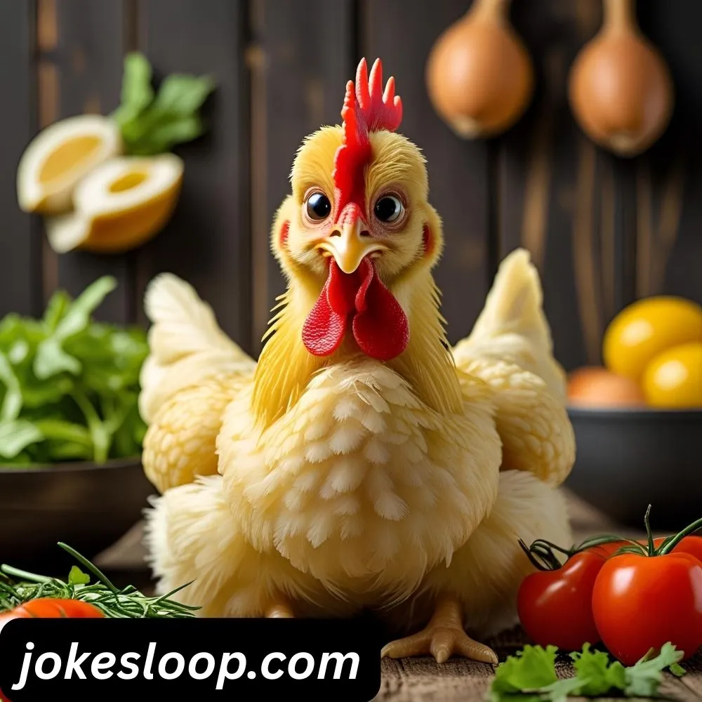 “Food-Themed Chicken Jokes for Kids”
