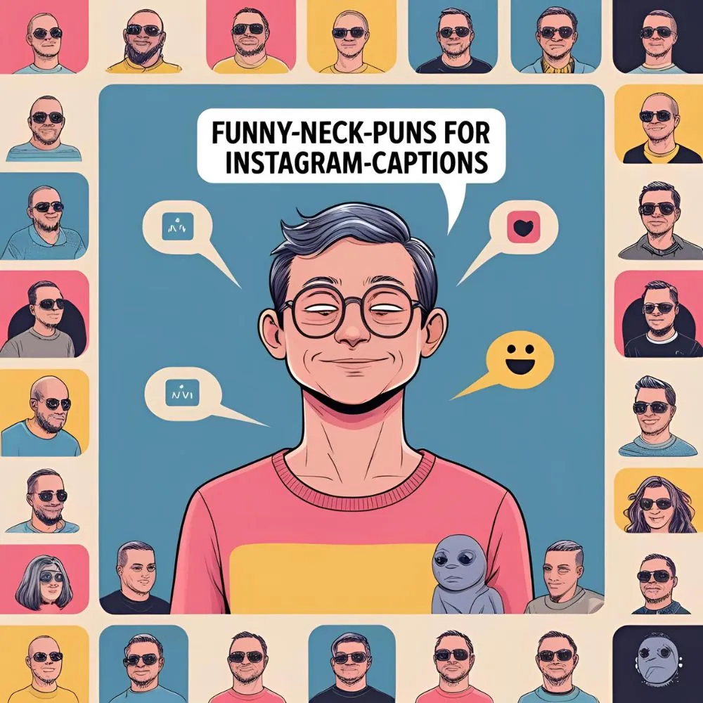 Funny Neck Puns for Instagram Captions