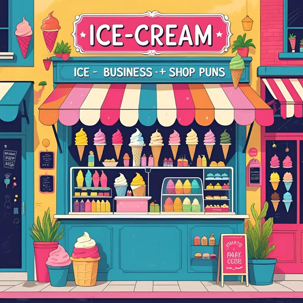 Ice Cream Business & Shop Puns