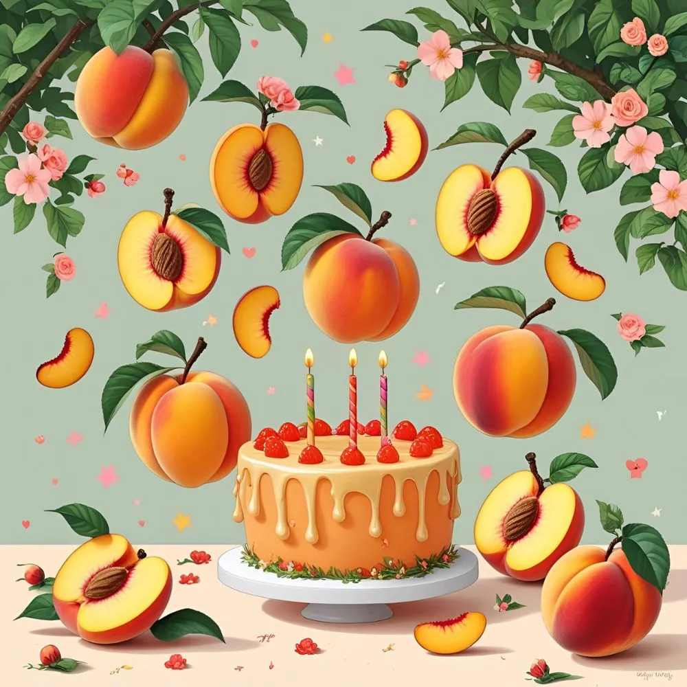 Peach Puns for Birthday Wishes 🎂