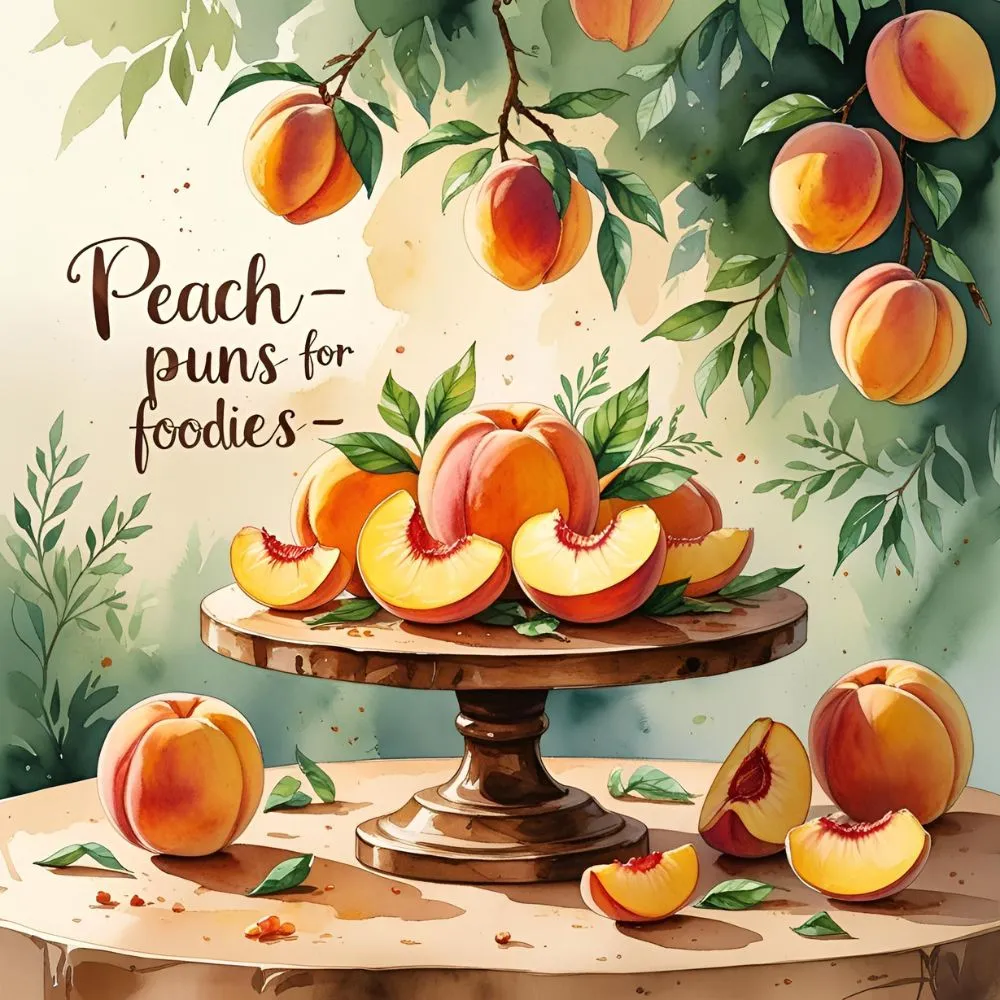 Peach Puns for Foodies 🍽️