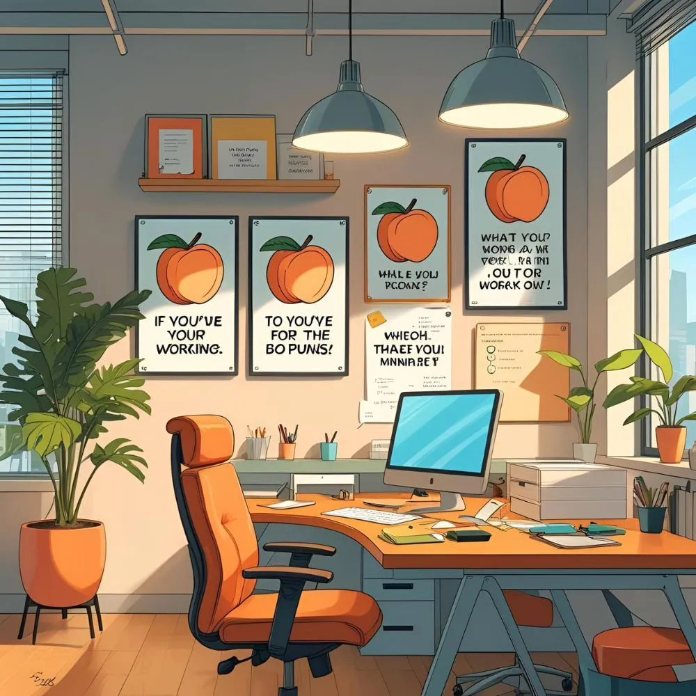 Peach Puns for Work & Motivation 💼