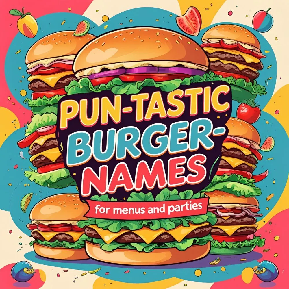 Pun-tastic Burger Names for Menus & Parties