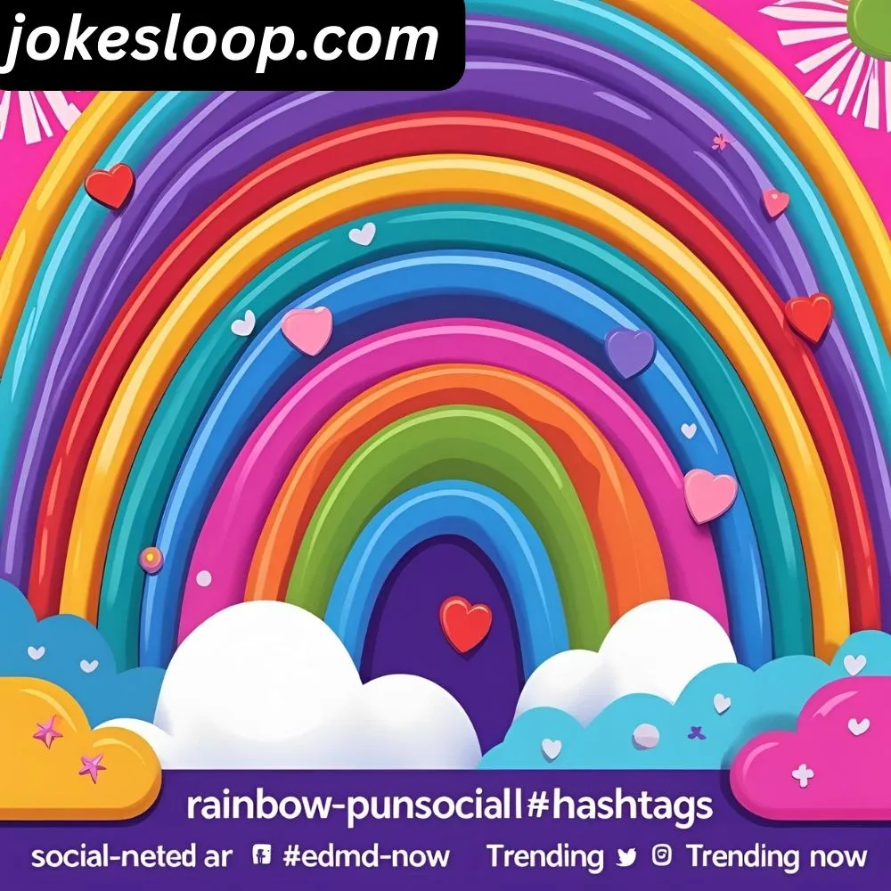 Rainbow Puns for Social Media & Hashtags