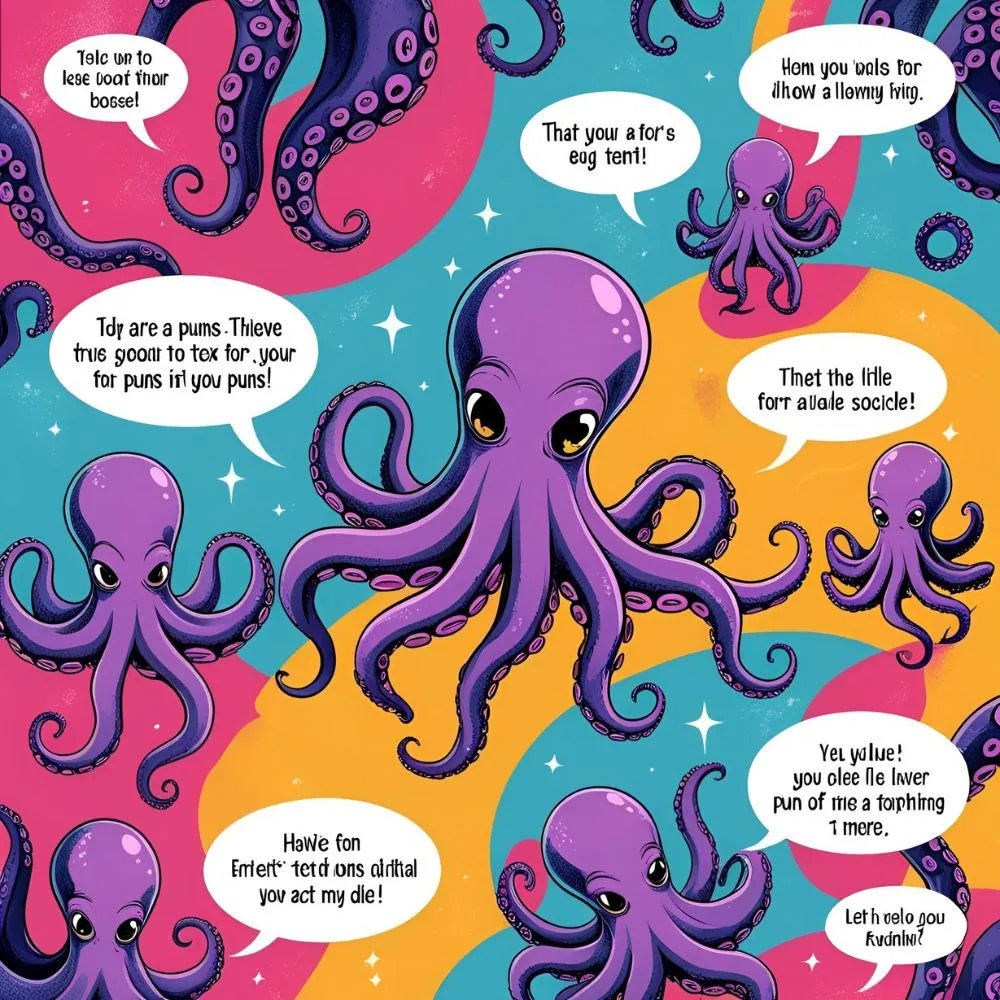 Tentacle Puns for Social Media Captions