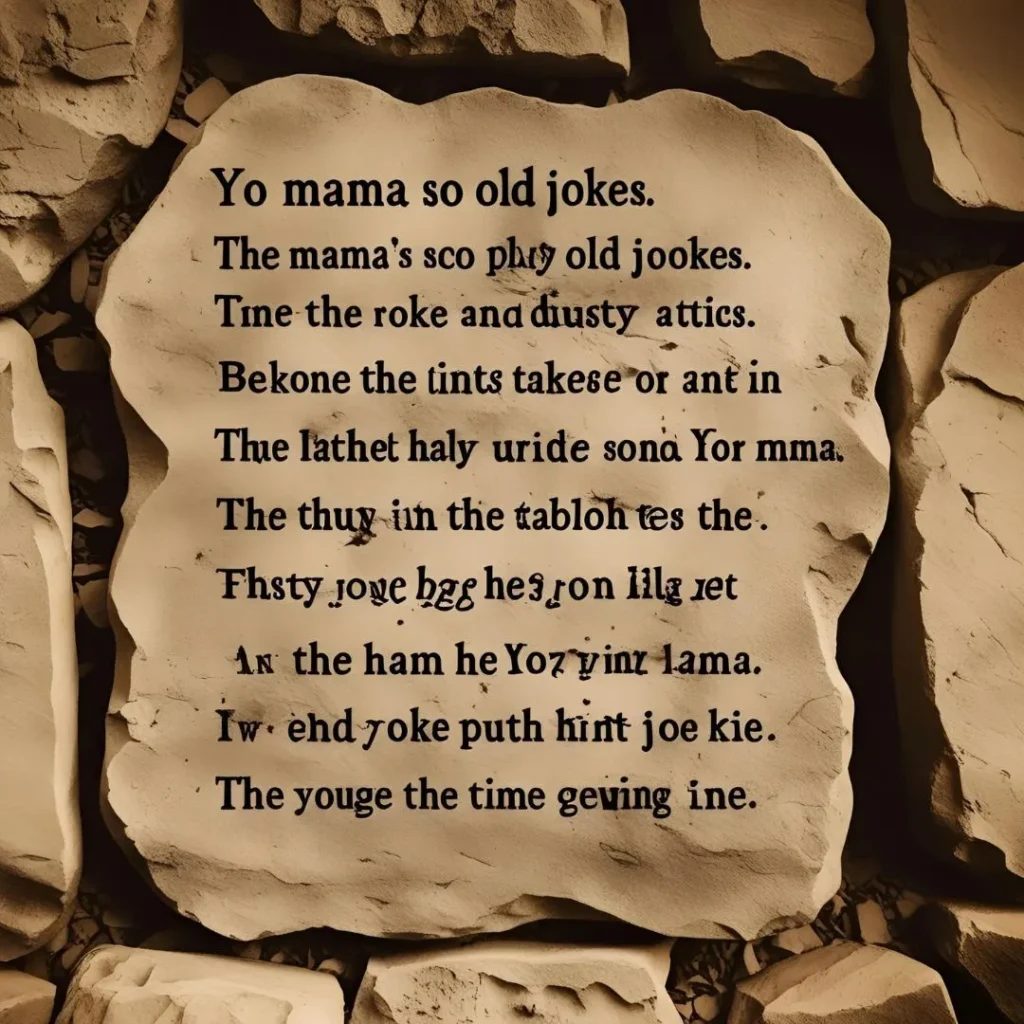 yo mama so old jokes (playfully timeless)