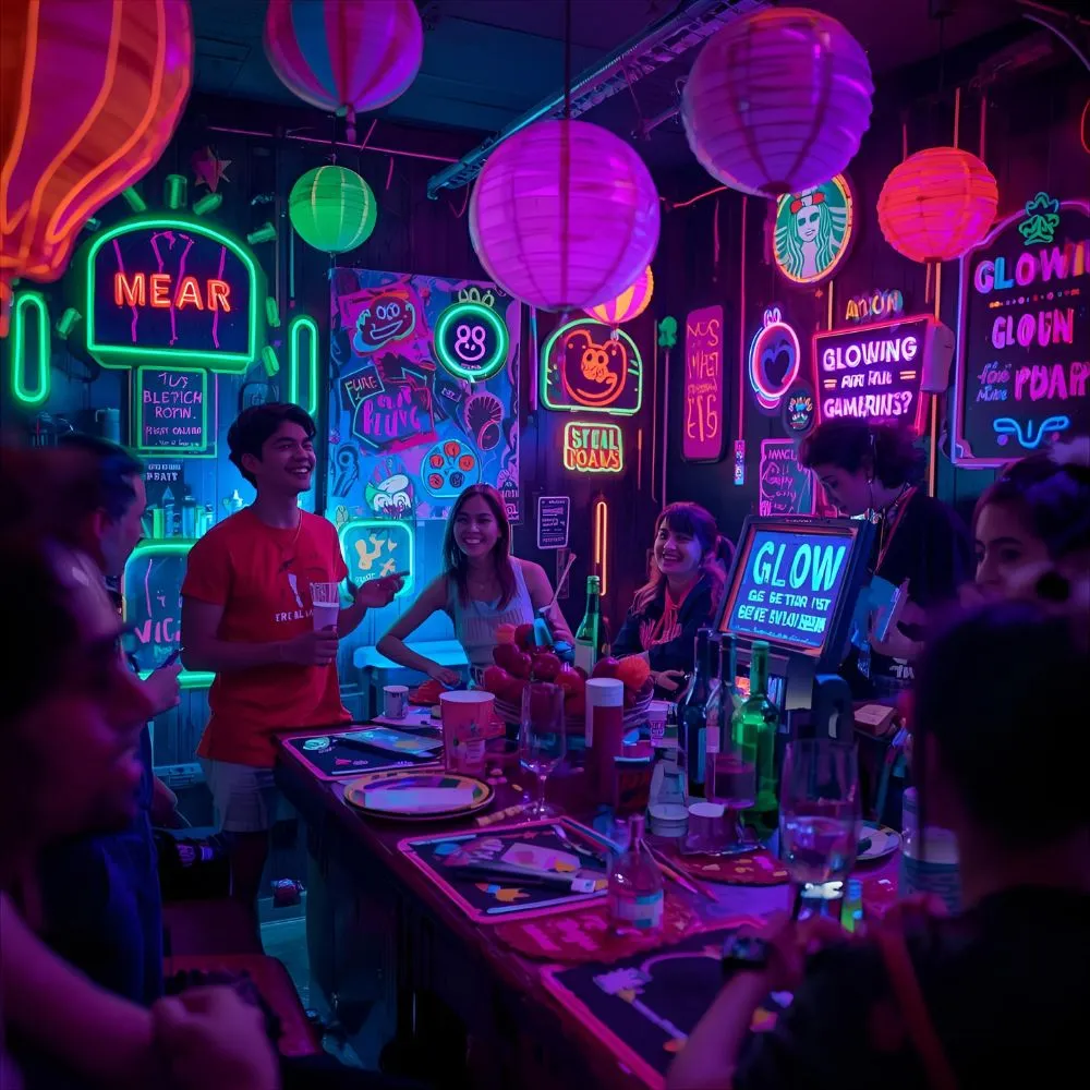 Glow Party Puns