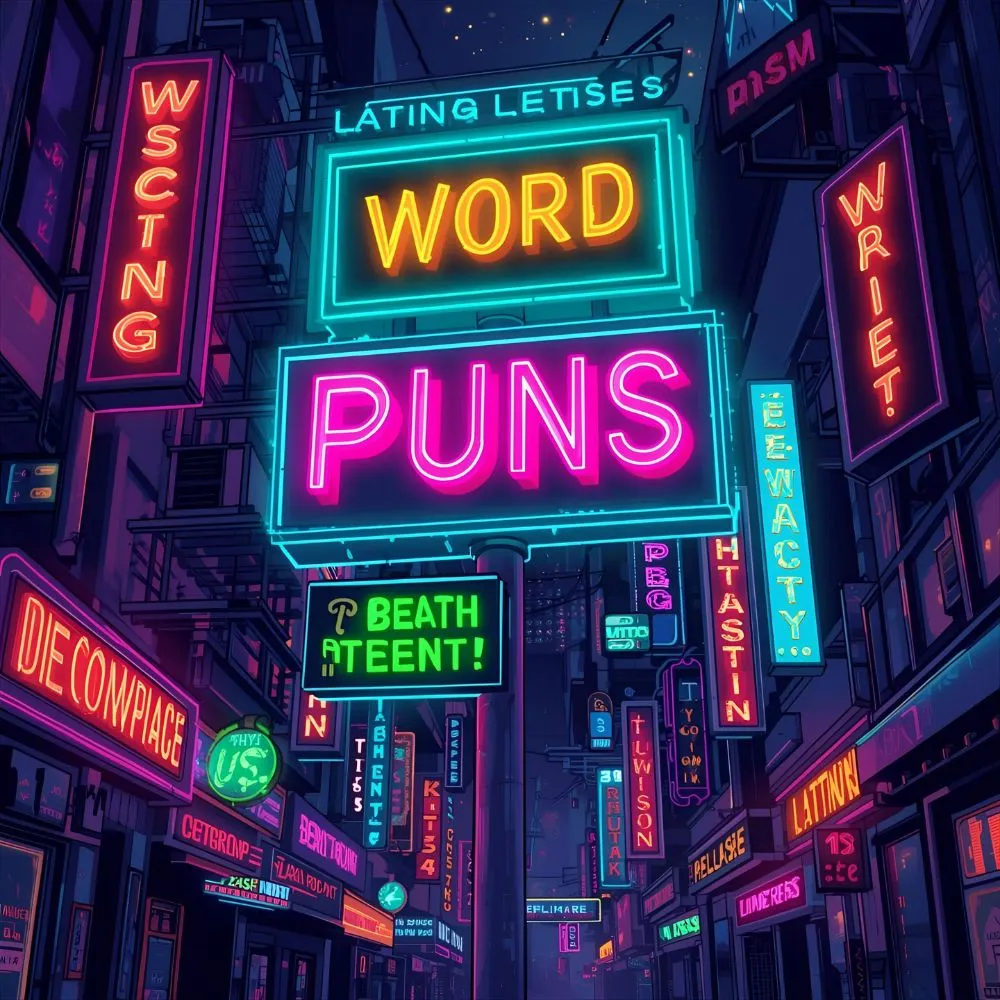 Neon Glow Puns