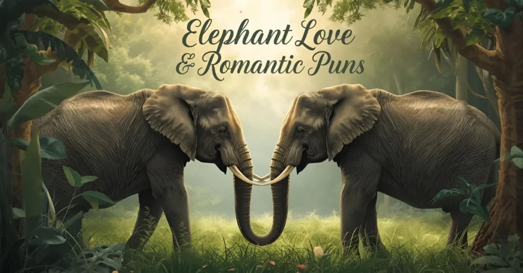 Elephant Love & Romantic Puns