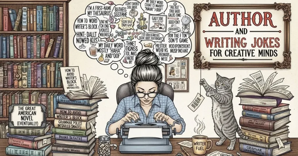Author and Writing Jokes for Creative Minds