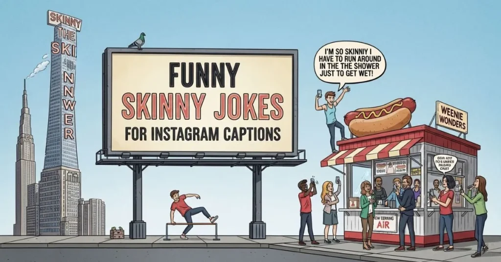 Funny Skinny Jokes for Instagram Captions