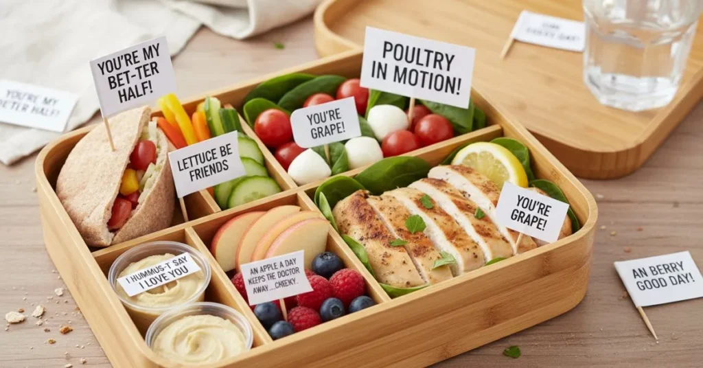 Healthy Lunch Box Food Puns