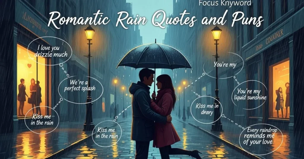 Romantic Rain Quotes and Puns