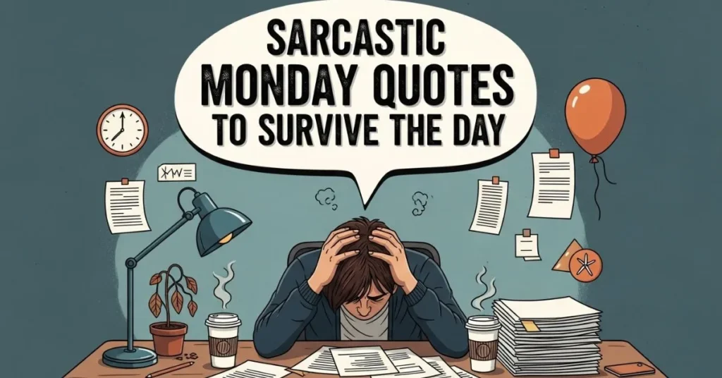 Sarcastic Monday Quotes to Survive the Day
