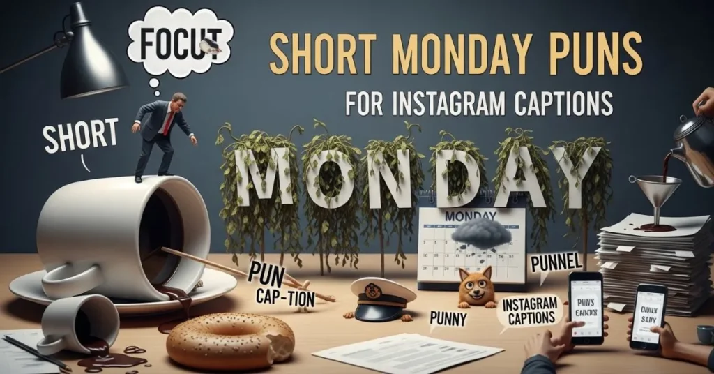 Short Monday Puns for Instagram Captions