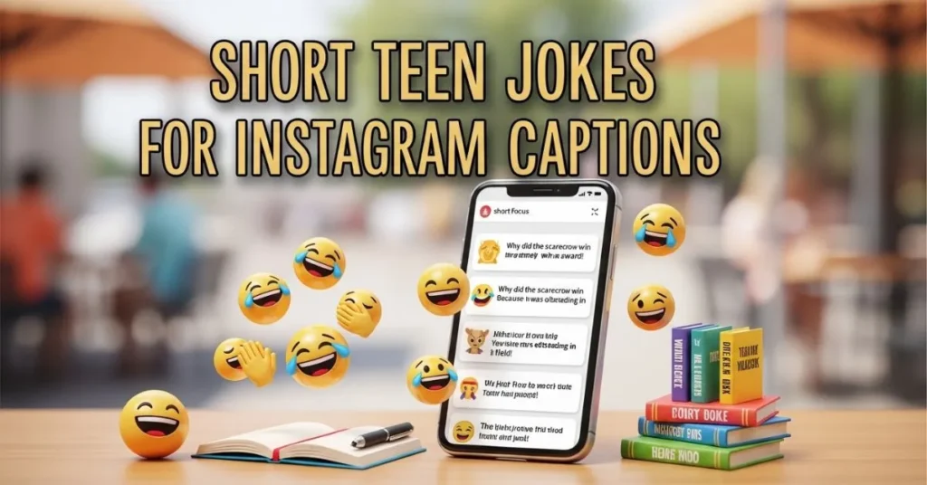 Short Teen Jokes for Instagram Captions