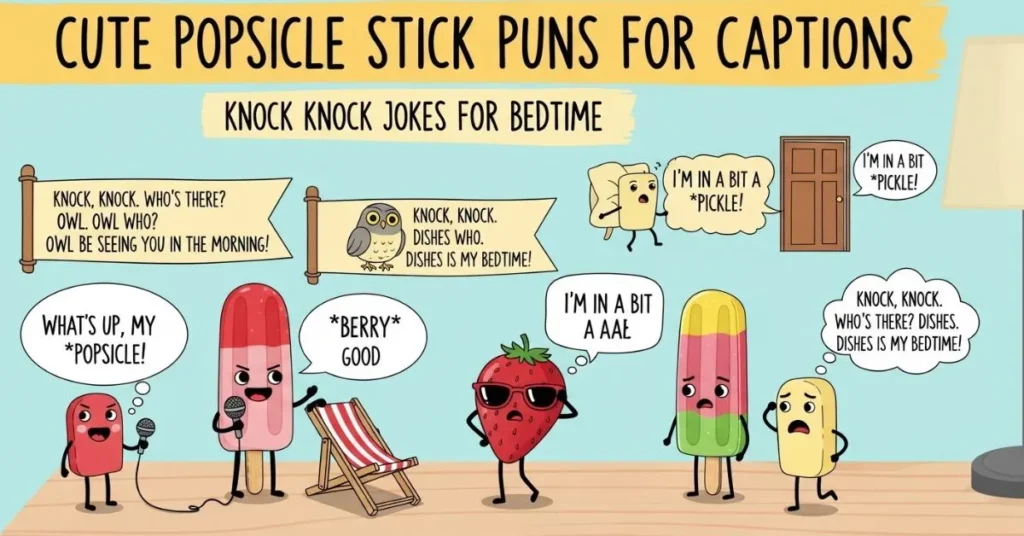 Cute Popsicle Stick Puns for Captions