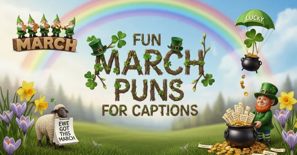 Fun March Puns for Captions