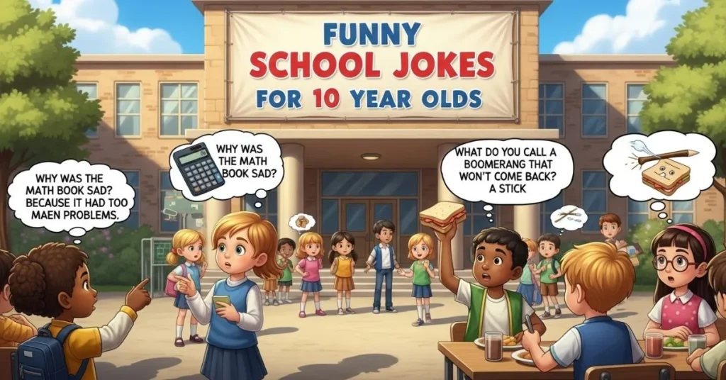 Funny School Jokes for 10 Year Olds