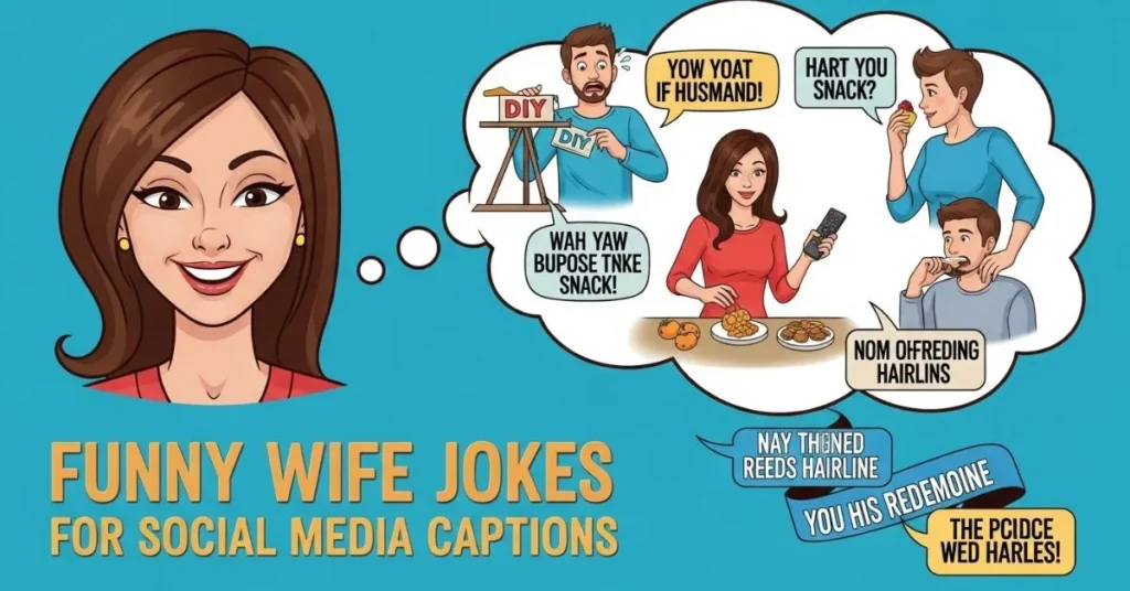 Funny Wife Jokes for Social Media Captions