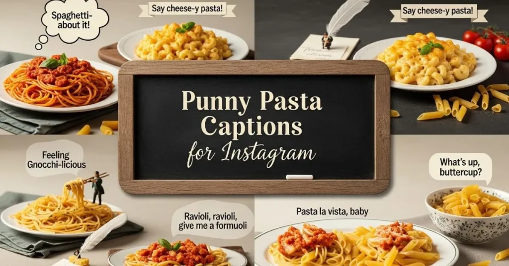 Punny Pasta Captions for Instagram