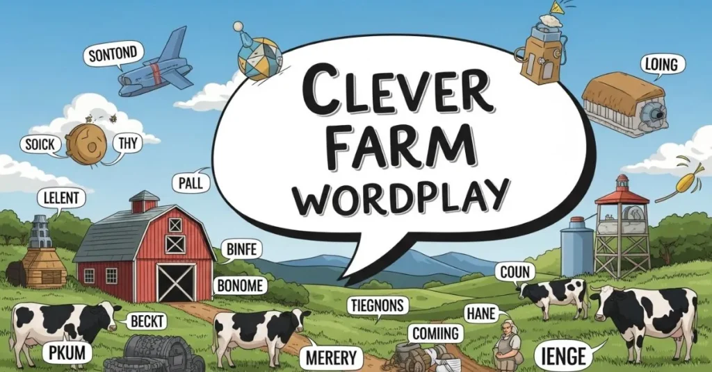 Clever Farm Wordplay for Social Media
