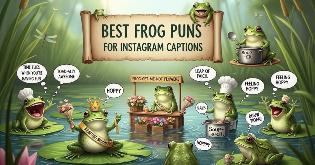 Best Frog Puns for Instagram Captions