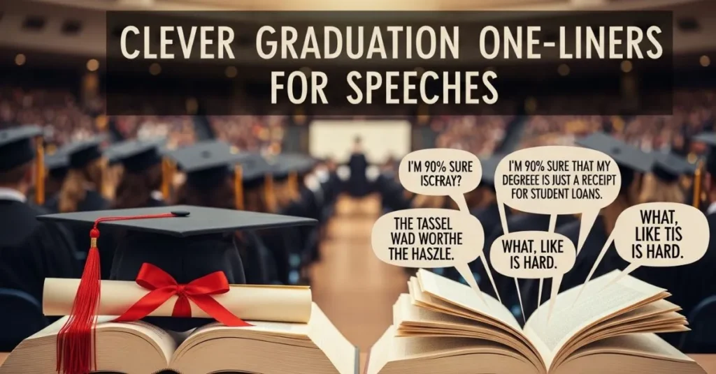Clever Graduation One-Liners for Speeches