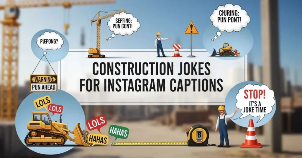 Construction Jokes for Instagram Captions