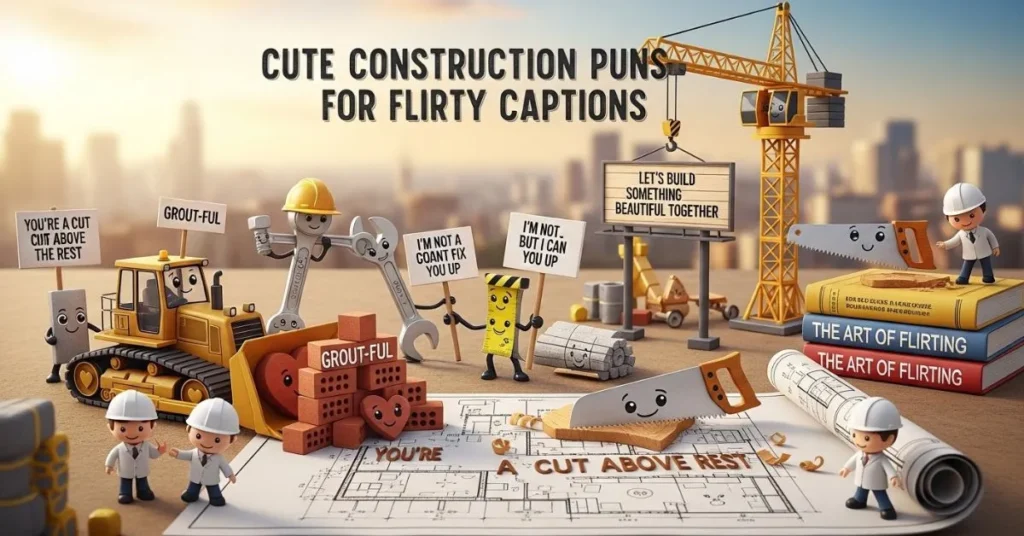 Cute Construction Puns for Flirty Captions