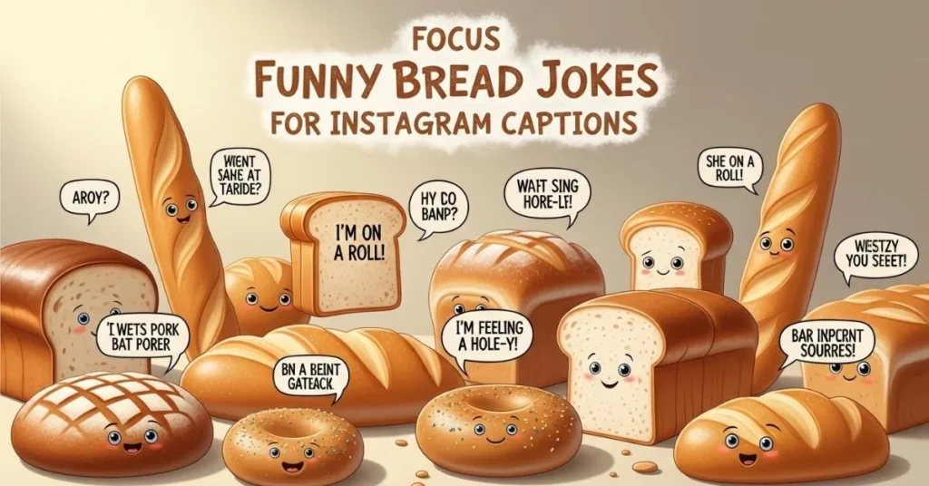  Funny Bread Jokes for Instagram Captions