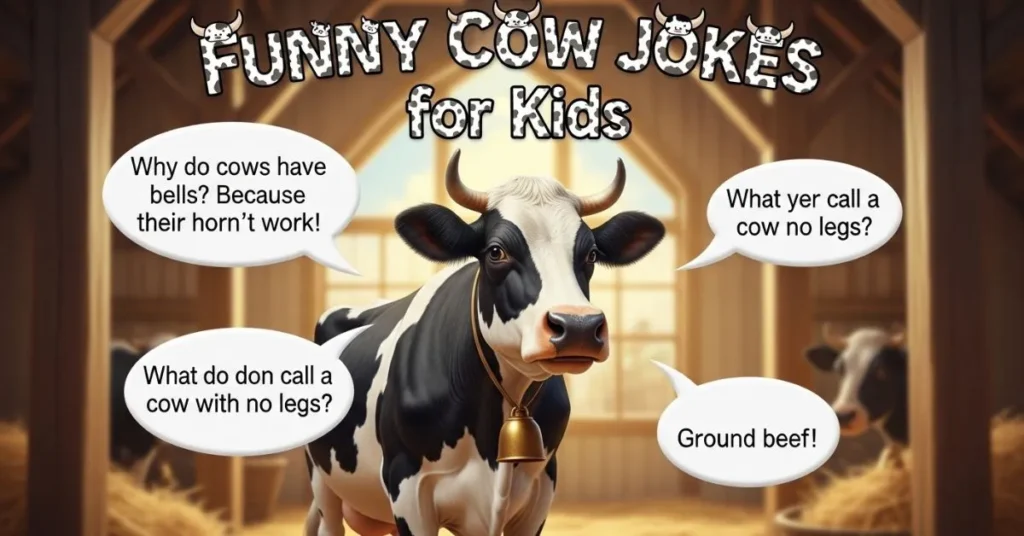Funny Cow Jokes for Kids