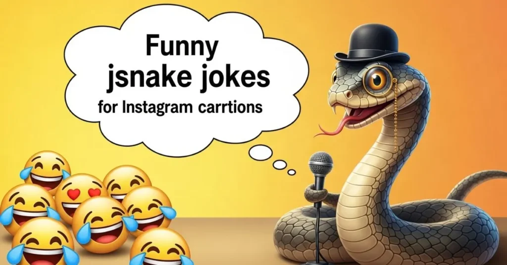 Funny jsnake jokes for Instagram captions