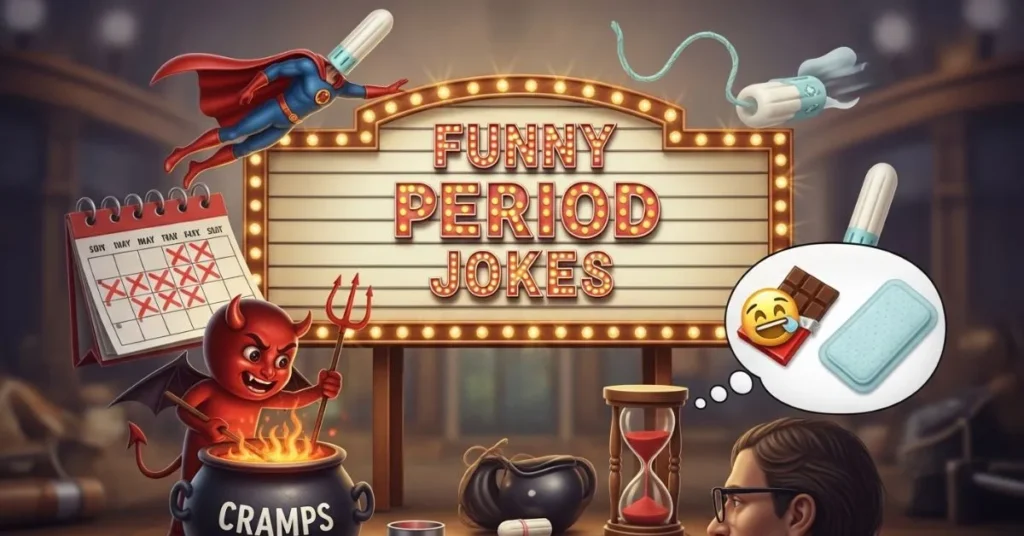 Funny Period Jokes for Instagram Captions