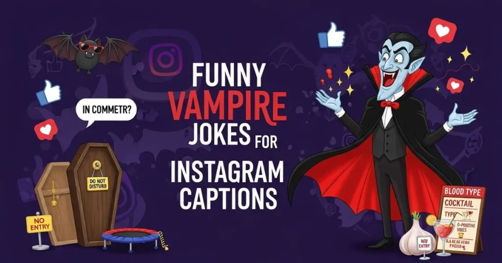Funny Vampire Jokes for Instagram Captions