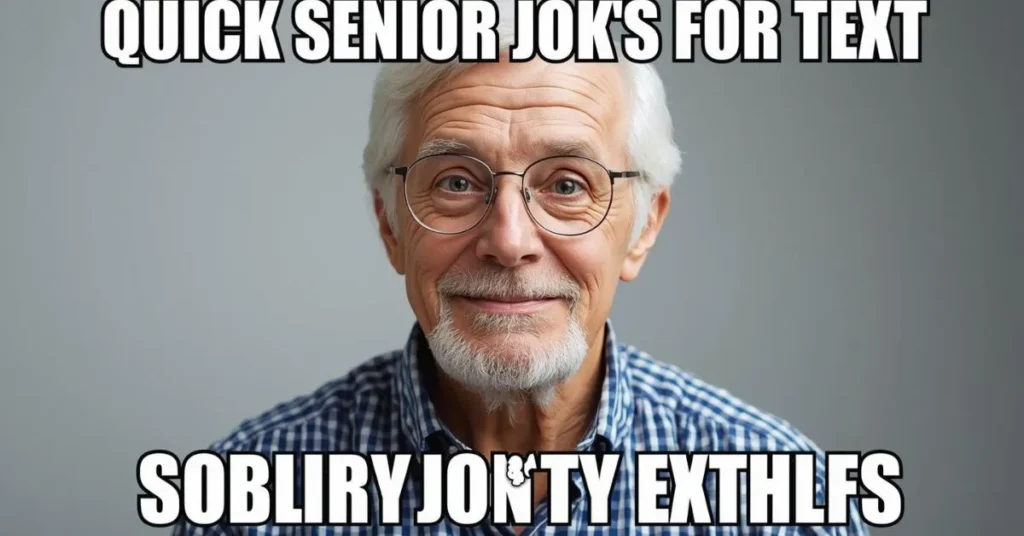 Quick Senior Jokes for Texts