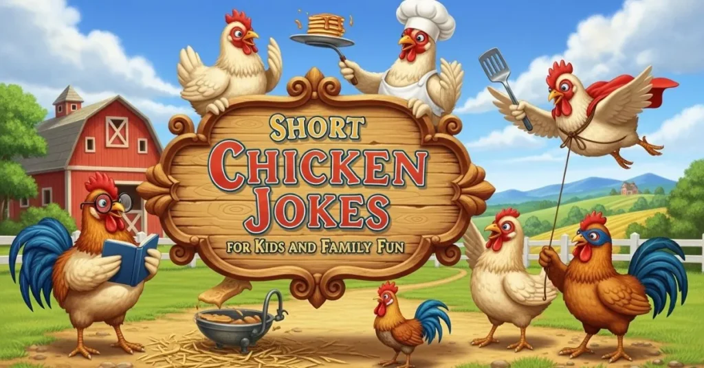 Short Chicken Jokes for Kids and Family Fun