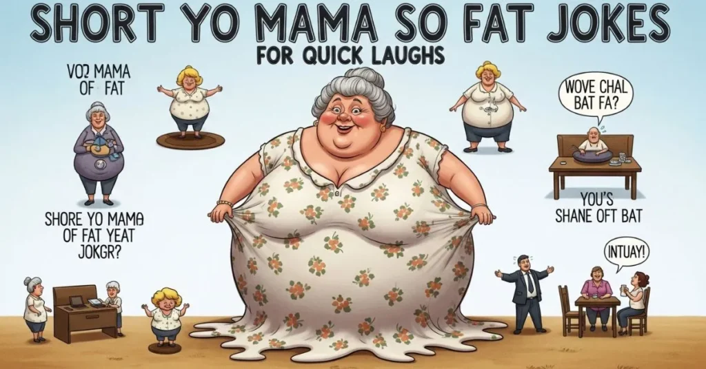 Short Yo Mama So Fat Jokes for Quick Laughs