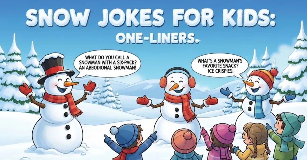 Snow Jokes for Kids One Liners
