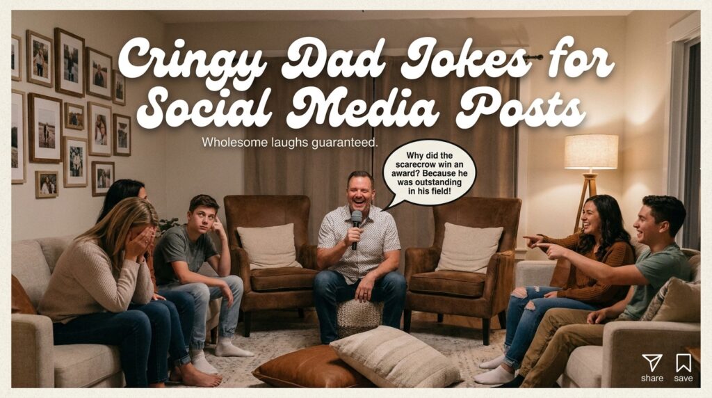 Cringy Dad Jokes for Social Media Posts